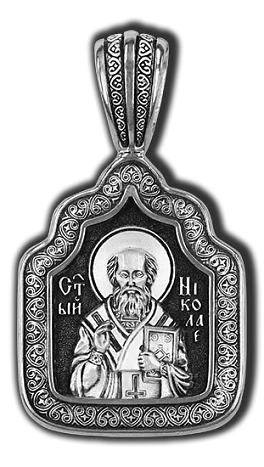 Подвеска икона из серебра
