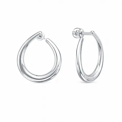 Серьги пуссеты из серебра
