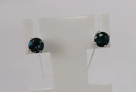 Серьги пуссеты из серебра