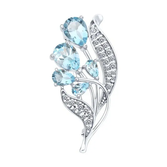 Брошь из серебра