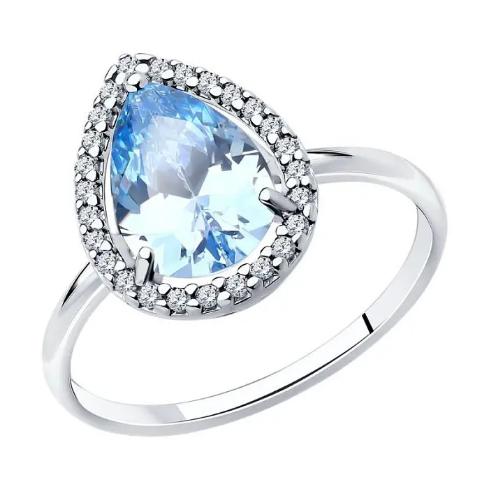 Кольцо декоративное из серебра