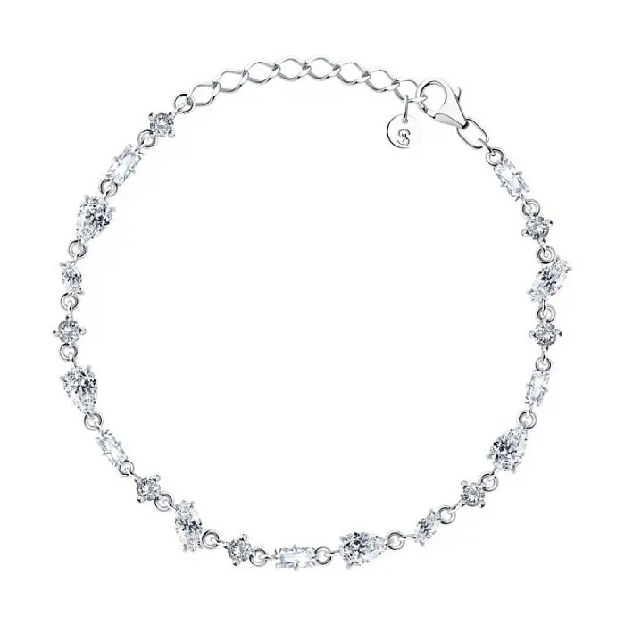 Браслет декоративный из серебра