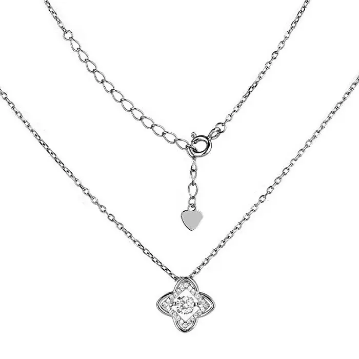 Цепь колье из серебра вид 1