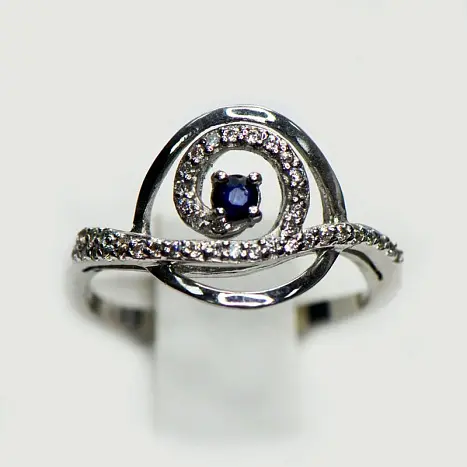 Кольцо декоративное из серебра