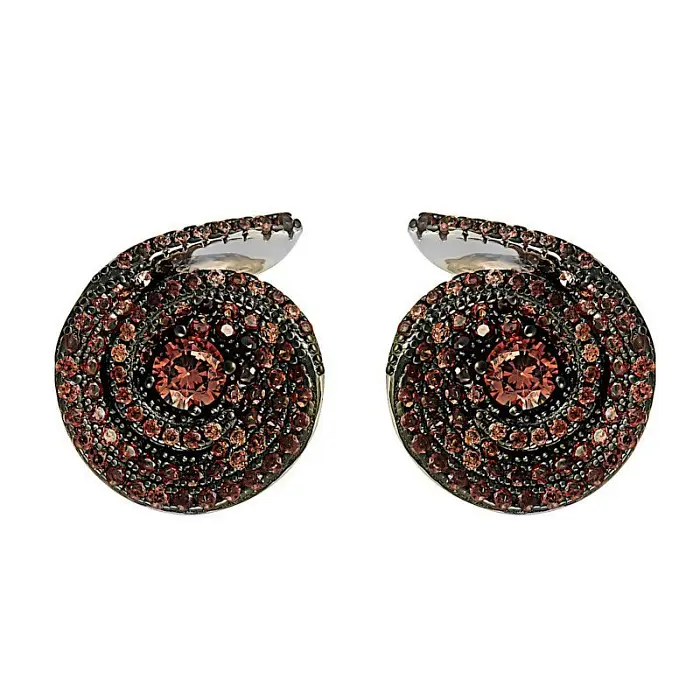 Серьги с английским замком из серебра