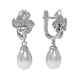 Серьги подвесные из серебра