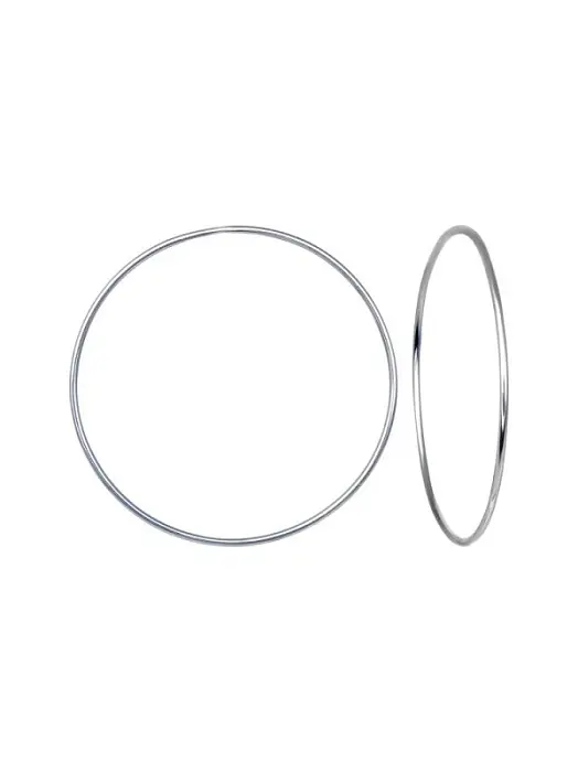 Серьги конго из серебра