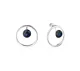 Серьги пуссеты из серебра