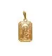 Подвеска икона из комбинированного золота