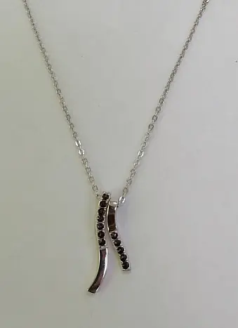 Цепь колье из серебра