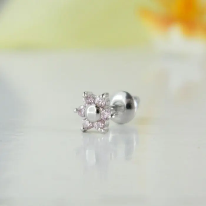 Серьги одиночные из серебра