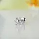 Серьги одиночные из серебра