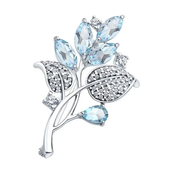 Брошь из серебра