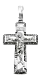Подвеска крест из серебра