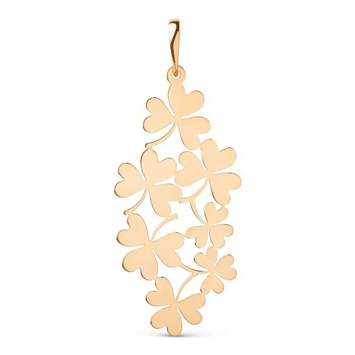 Подвеска декоративная из красного золота