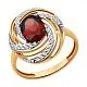 Кольцо декоративное из красного золота