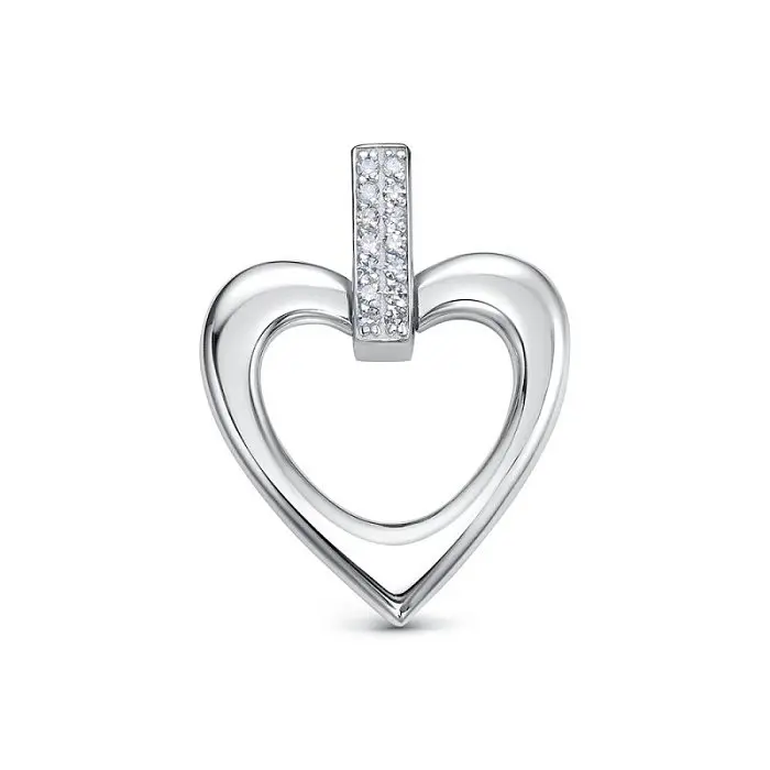 Подвеска декоративная из белого золота