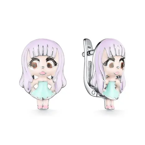 Серьги детские из серебра