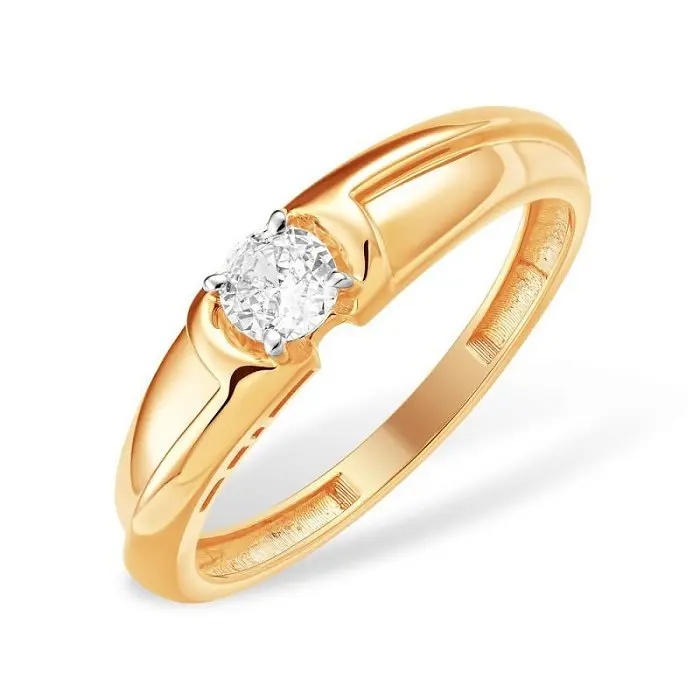 Кольцо декоративное из красного золота