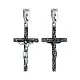 Подвеска крест из серебра
