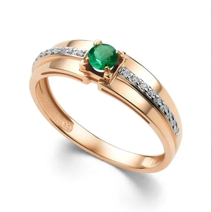 Кольцо декоративное из красного золота