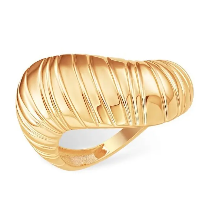 Кольцо декоративное из красного золота