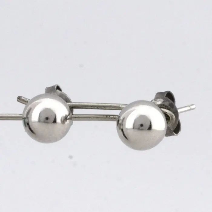 Серьги пуссеты из серебра