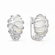 Серьги с английским замком из серебра
