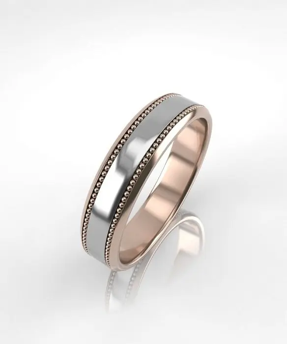 Кольцо обручальное СЕ-39/бк вид 2