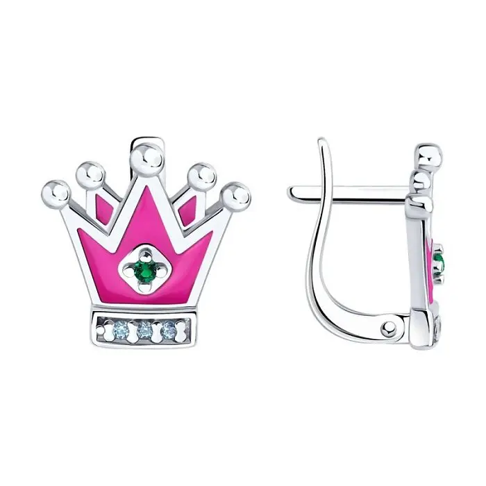 Серьги детские из серебра