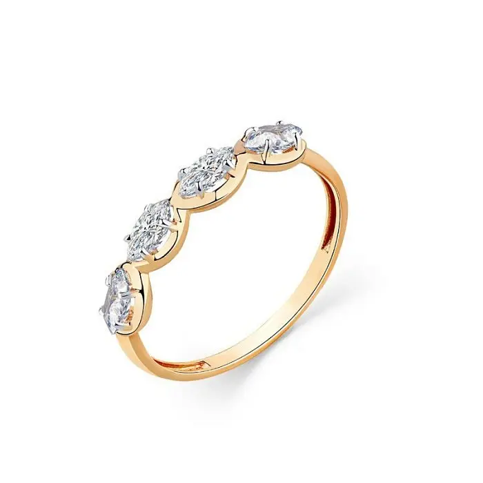 Кольцо декоративное из красного золота