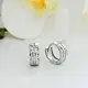 Серьги с английским замком из серебра