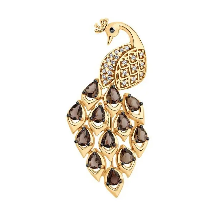 Брошь из позолоты