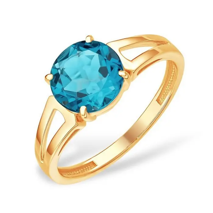 Кольцо декоративное из красного золота