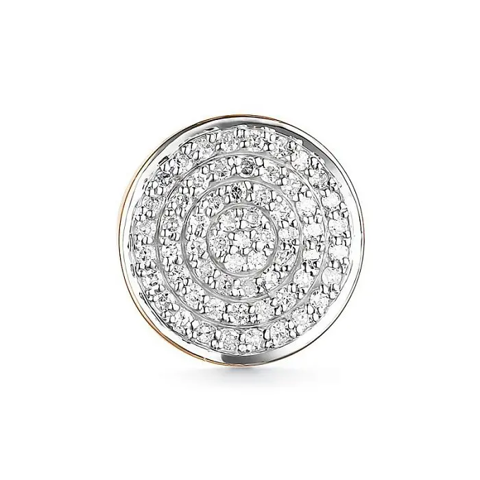 Подвеска бегунок из комбинированного золота