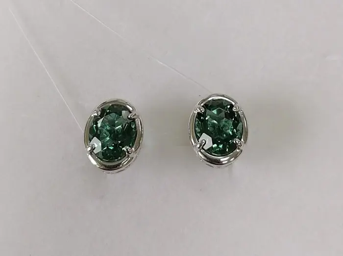 Серьги пуссеты из серебра