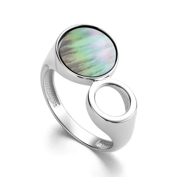 Кольцо декоративное из серебра