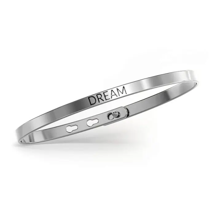 Браслет жесткий из серебра