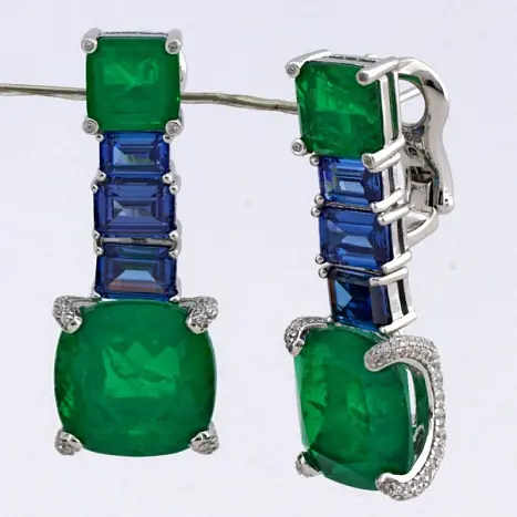Серьги с английским замком из серебра