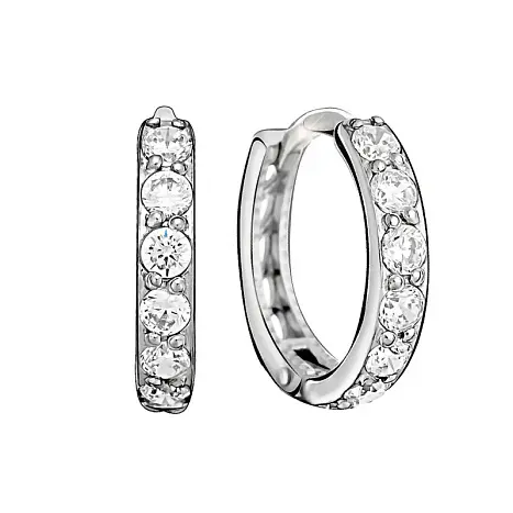 Серьги конго из серебра