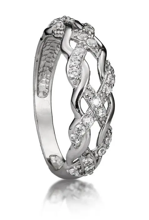 Кольцо декоративное из серебра