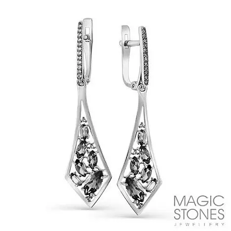 Серьги с английским замком из красного золота