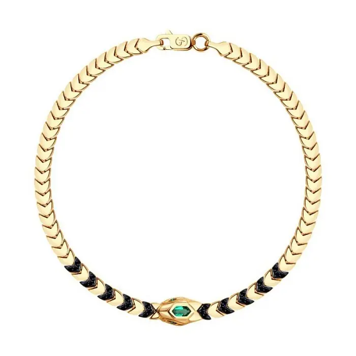 Браслет декоративный из красного золота