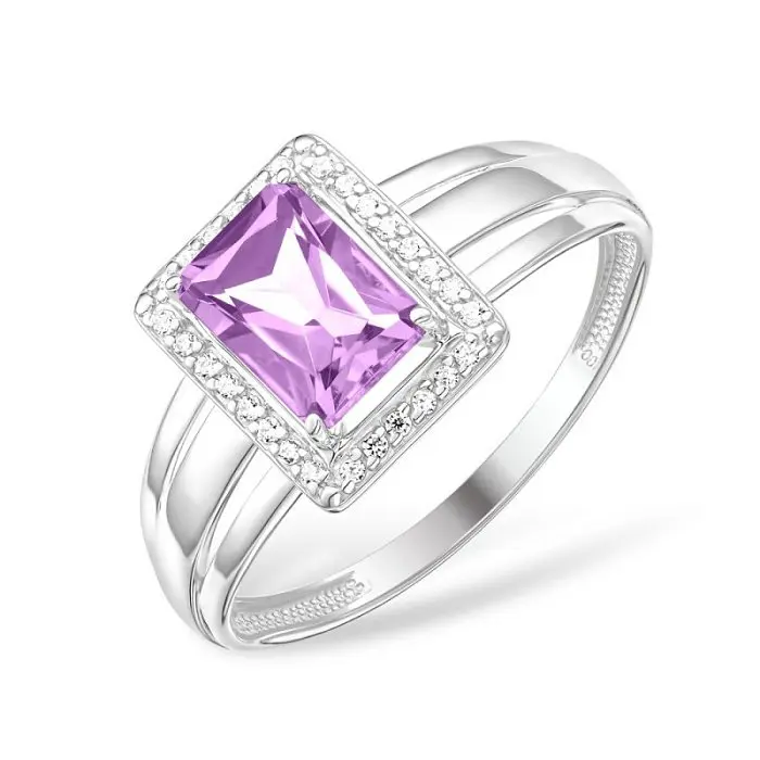 Кольцо декоративное из серебра