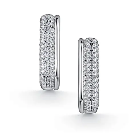 Серьги с английским замком из серебра