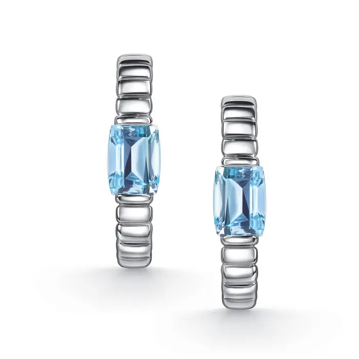 Серьги с английским замком из серебра