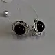 Серьги пуссеты из серебра