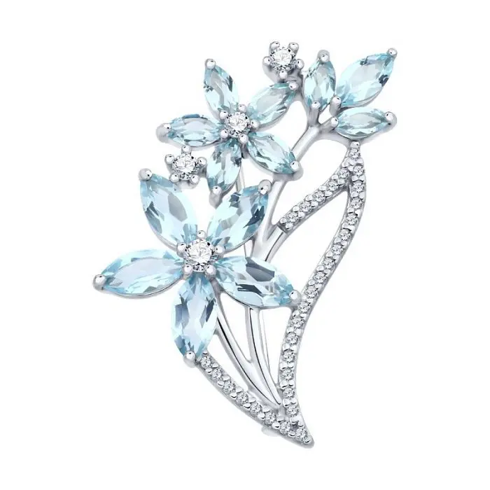 Брошь из серебра