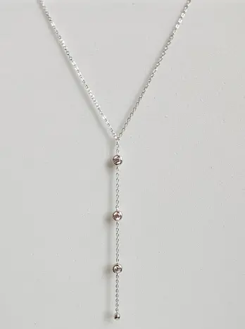 Цепь колье из серебра