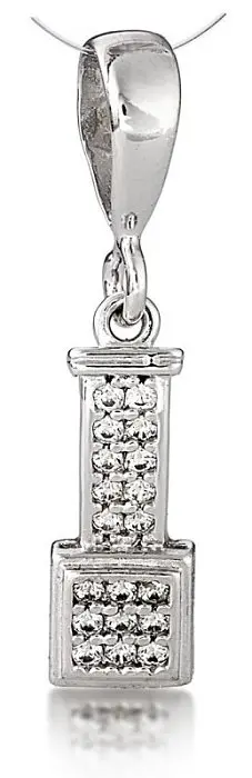 Подвеска декоративная из серебра